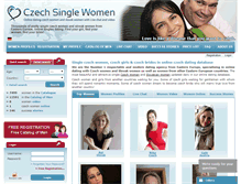 Tablet Screenshot of czech-single-women.com